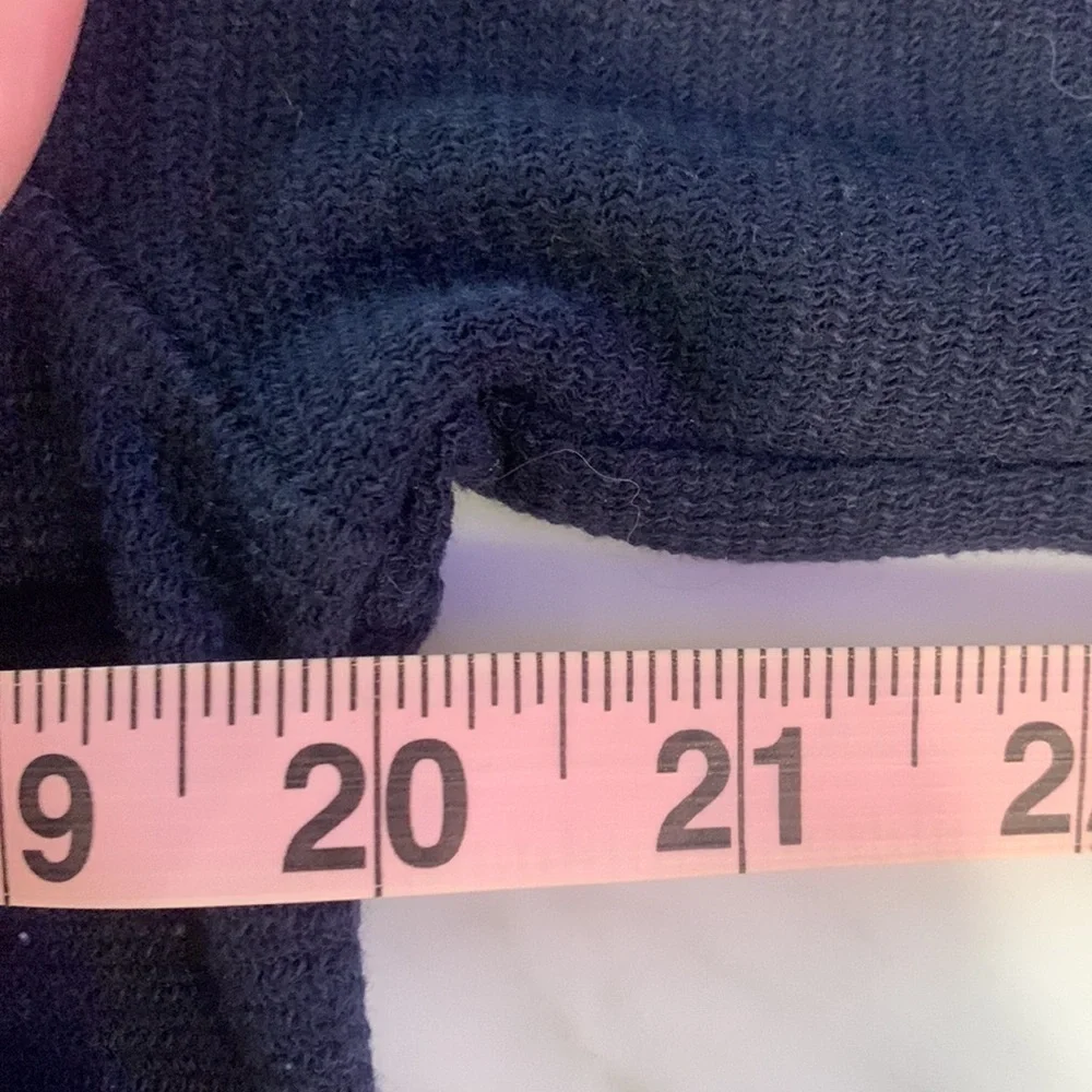 Banana republic quarter zip pullover navy with gray size small